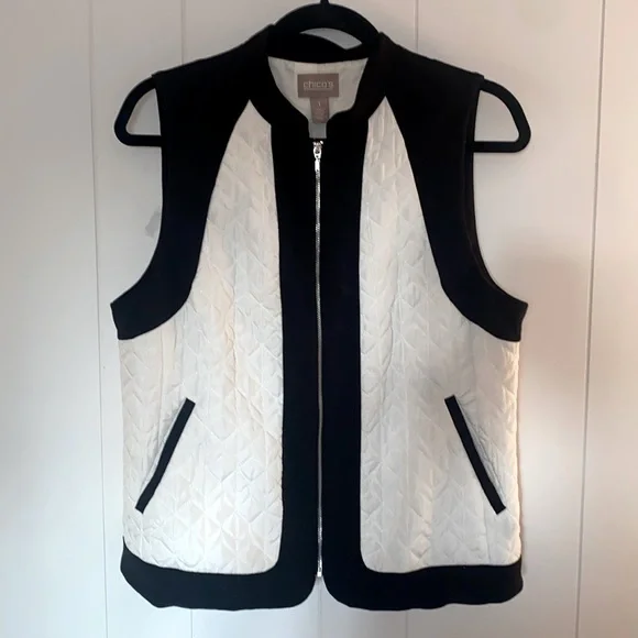 Chico’s Quilted Vest Size 1 (Size S) - Picture 1 of 9